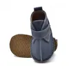 Ghete copii, barefoot, piele naturala, primii pasi, bleumarin_RO-121-2-21_Pebebe