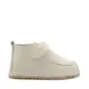 Pantofi din piele naturala pentru copii, talpa cauciuc, scai, Bubu, crem_RO-110-11-22_Pebebe
