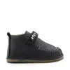 Pantofi din piele naturala pentru copii, talpa cauciuc, scai, Bubu, negru_RO-110-12-22_Pebebe