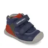 Ghete Baieti Biomecanics, piele naturala, primii pași, sustinere calcai, BioGateo, culoare bleumarin, rosu_251125-A183-18_Pebebe