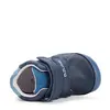 Pantofi D.D. Step baieti, piele naturala, barefoot, primii pasi, talpa fluorescenta, albastru inchis, furnicute_S070-52576-20_Pebebe