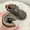Pantofi primii pasi, barefoot Copii, talpa flexibila, kaki, Smiley_RO-500-4-18_Pebebe