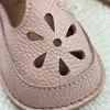 Sandale barefoot copii, piele naturala, primii pasi, talpa flexibila, roz_RO-502-5-22_Pebebe