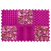 Covoras ortopedic pentru masaj Puzzle "Mix" 6 elemente, Ciupercă roz_2000000114309_Pebebe