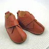 Ghete copii barefoot, piele naturală, primii pași, talpă flexibilă, maro_RO-121-5-21_Pebebe