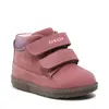 Ghete impermeabile Geox fete, piele naturala, captuseala din lana si brant termic,  roz prafuit, Hynde_B163MB-00032-C8006-22_Pebebe
