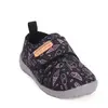 Pantofi copii de interior din material textil, barefoot, talpa flexibila, roz cu imprimeu, D.D Step_C086-52496AM-27_Pebebe