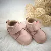 Ghete barefoot pentru copii, primii pasi, piele naturala, captuseala din blana, talpa flexibila, roz, Smiley_RO-600-3-17_Pebebe