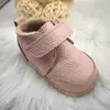 Ghete barefoot pentru copii, primii pasi, piele naturala, captuseala din blana, talpa flexibila, roz, Smiley_RO-600-3-17_Pebebe