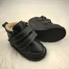 Ghete copii Barefoot, piele naturala, captuseala din blana, talpa felxibila, negru, Stuy_RO-115-7-17_Pebebe