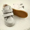 Ghete copii Barefoot, primii pasi, piele naturala, captuseala din blana, talpa felxibila, crem, Stuy_RO-115-10-24_Pebebe