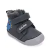 Ghete D.D.Step baieti, piele naturala, imblanite, bleumarin, dinozaur_W066-52525-20_Pebebe
