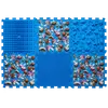 Covoras ortopedic pentru masaj Puzzle "Mix" 6 elemente, Ciupercă albastră_2000000114293_Pebebe