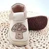 Pantofi barefoot copii primii pași din piele naturală cu talpă flexibilă – crem cu model cipercă_RO-16-24-21_Pebebe