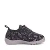 Pantofi copii de interior din material textil, barefoot, talpa flexibila, roz cu imprimeu, D.D Step_C086-52496AM-27_Pebebe