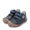 Pantofi din piele naturala, barefoot, talpa flexibila si fluorescenta, monstrulet, negru, D.D.Step_S073-52875B-20_Pebebe