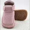 Pantofi din piele moale cu talpa flexibila si captuseala, roz_RO-15-4-21_Pebebe