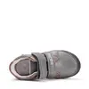 Pantofi din piele naturala, talpa flexibila, D.D Step fete, gri sidef cu inimioare_S040-52547M-25_Pebebe