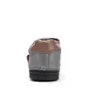 Pantofi din piele naturala, talpa flexibila, D.D Step fete, gri sidef cu inimioare_S040-52547M-25_Pebebe
