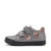 Pantofi din piele naturala, talpa flexibila, D.D Step fete, gri sidef cu inimioare_S040-52547M-25_Pebebe