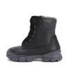 Ghete îmblănite D.D Step, înalte, piele naturală, negru_W056-52456BM-25_Pebebe