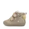 Ghete D.D.Step fete, piele naturala, imblanite, maro sidef, Bamby_W066-52733-25_Pebebe