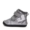 Ghete D.D Step fete, Barefoot, piele naturala, captuseala din blana, gri, emblema cu veverita_W070-52214A-25_Pebebe
