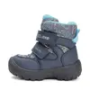 Ghete impermeabile D.D Step, captuseala din blana, Aqua-Tex, bleumarin cu print bleu_P081-52299A-27_Pebebe