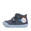 Pantofi D.D. Step baieți, piele naturală, primii pași, talpa felxibilă, Bleumarin, design Baseball_S066-61414-21_Pebebe