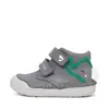 Pantofi D.D. Step baieți, piele naturala, primii pași, talpa felxibilă, gri, design elefant_S066-61158B-24_Pebebe