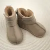 Cizme din piele pentru copii, barefoot, primii pasi, talpa flexibila, imblanite, bej_RO-106-29-22_Pebebe
