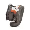 Ghete Barefoot baieti, D.D Step, piele naturala, captuseala din blana, khaki, pisica_W070-52301B-25_Pebebe