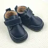 Ghete barefoot pentru copii, primii pasi, piele naturala, captuseala din blana, talpa flexibila, bleumarin, Smiley_RO-600-4-22_Pebebe