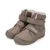 Ghete D.D Step din piele naturala, îmblănite, maro, talpă flexibila,_W078-52149AM-28_Pebebe