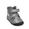 Ghete D.D Step fete, Barefoot, piele naturala, captuseala din blana, gri, emblema cu veverita_W070-52214A-25_Pebebe