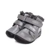 Ghete D.D Step fete, Barefoot, piele naturala, captuseala din blana, gri, emblema cu veverita_W070-52214A-25_Pebebe