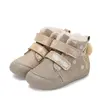 Ghete D.D.Step fete, piele naturala, imblanite, maro sidef, Bamby_W066-52733-25_Pebebe