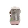 Ghete D.D Step fete, piele naturala, talpa flexibila, imblanite, bronz cu flori si albinute_W015-52997-24_Pebebe