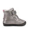 Ghete inalte imblanite D.D.Step, piele naturala, talpa flexibila si fluorsecenta, bronz, argintiu, model cu girafa_W029-52766-24_Pebebe