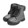 Ghete îmblănite D.D Step, înalte, piele naturală, gri sidef_W056-52456CM-26_Pebebe