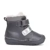 Ghete inalte din piele naturala pentru fete, D.D.Step, imblanite, gri inchis, pasare in colivie_W071-52381B-24_Pebebe