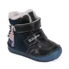 Ghete inalte imblanite D.D.Step, piele naturala, talpa flexibila si fluorsecenta, bleumarin, model cu girafa_W029-52766A-24_Pebebe