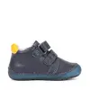 Pantofi Barefoot D.D. Step baieti, piele naturala, primii pasi, bleumarin, design submarin_S070-61420-25_Pebebe