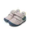 Pantofi Barefoot D.D. Step baieti, piele naturala, primii pasi, gri deschis, design submarin_S070-61420A-24_Pebebe