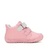 Pantofi Barefoot D.D. Step fete, piele naturala, primii pasi, roz, design cu lebadă_S070-61837A-25_Pebebe