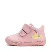 Pantofi Barefoot D.D. Step fete, piele naturala, primii pasi, roz, design cu norisor_S070-61244-25_Pebebe