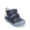 Pantofi D.D. Step baieți, piele naturală, primii pași, talpa felxibilă, Bleumarin, design Baseball_S066-61414-21_Pebebe