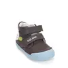 Pantofi D.D. Step baieți, piele naturală, primii pași, talpa felxibilă, gri deschis, design Baseball_S066-61414B-24_Pebebe