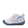 Pantofi D.D. Step băieți, primii pasi, piele naturala, talpa flexibila, gri cu urs_S015-61472B-19_Pebebe