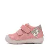 Pantofi D.D Step Fete, piele naturală, captuseală din piele, talpă flexibilă, roz, cu pisicuța_S082-61703C-20_Pebebe